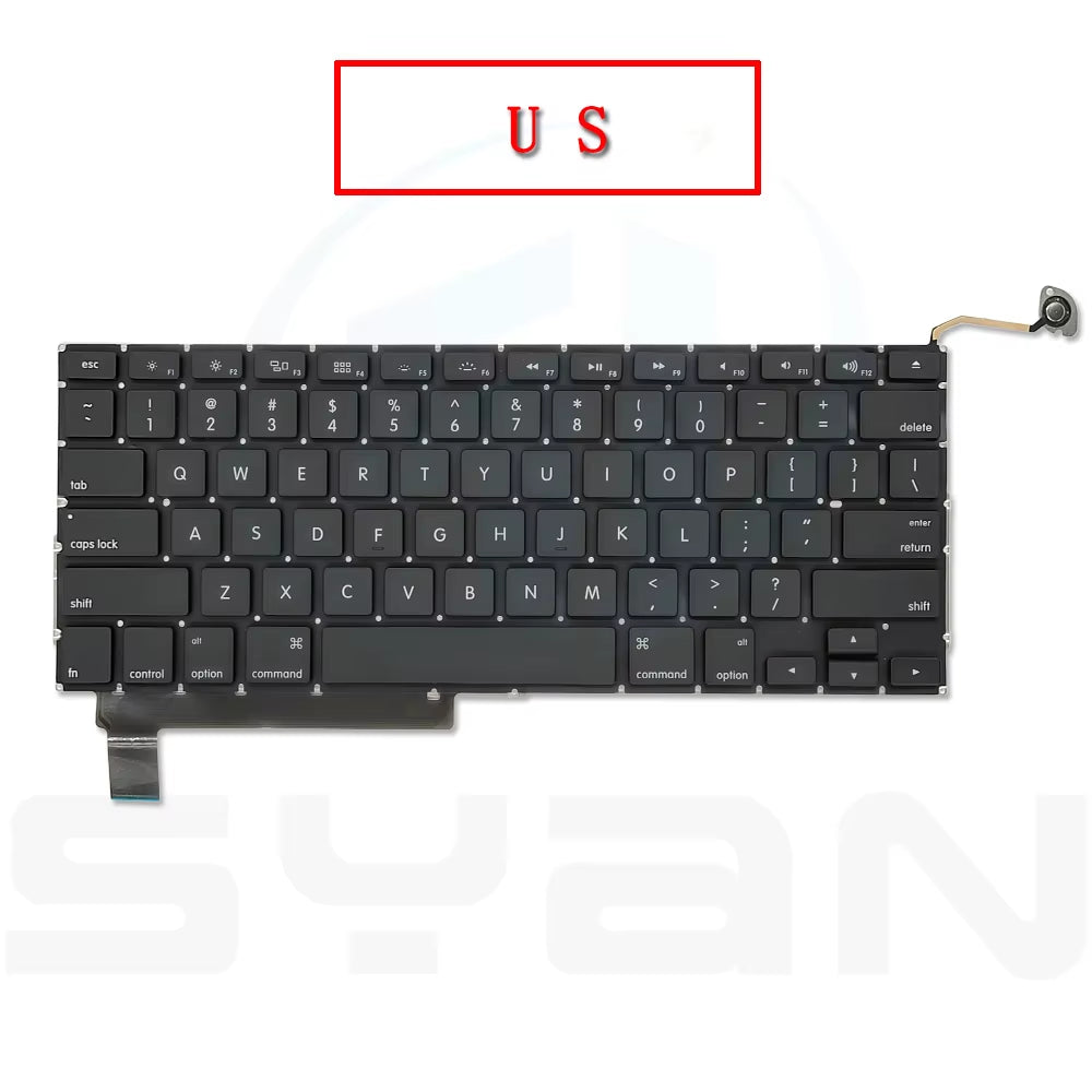 New A1286 US UK French Russian German Spanish Italian Koren Turkey Keyboard for Macbook Pro 15" A1286 2009 2010 2011 2012 Years