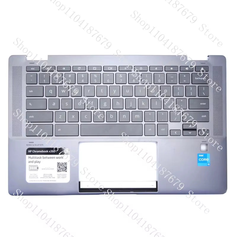 New for HP Chromebook X360 14C-CC Palmrest Upper US Backlit Keyboard M47324-001