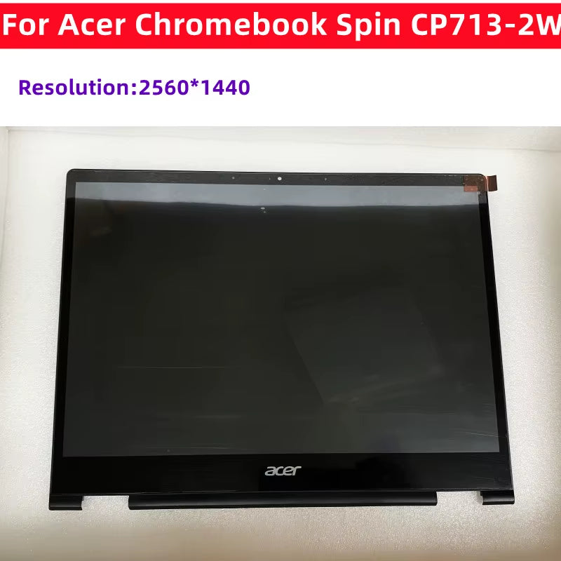 13.5-Inch for  Chromebook Spin 713 CP713-2W Series LCD Touch Screen Digitizer Assembly QHD 2256X1504 40Pins Edp