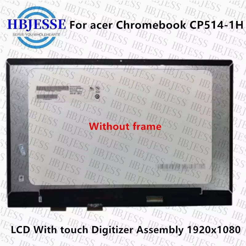 14'' for Acer Chromebook 514 CP514-1H LCD with Touch Screen Digitizer Assembly FHD 1920X1080 Edp 30Pins