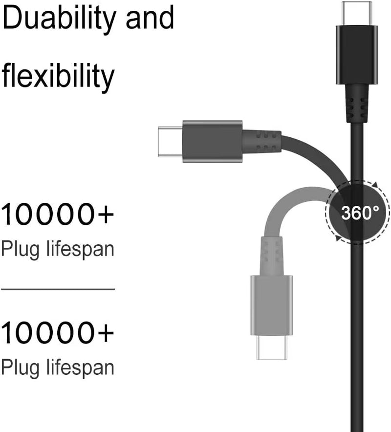 65W USB C Laptop Charger Power Adapter for Lenovo Thinkpad, HP, Chromebook, Yoga, Dell, ASUS, Acer Type C Fast Charger 20V3.25A